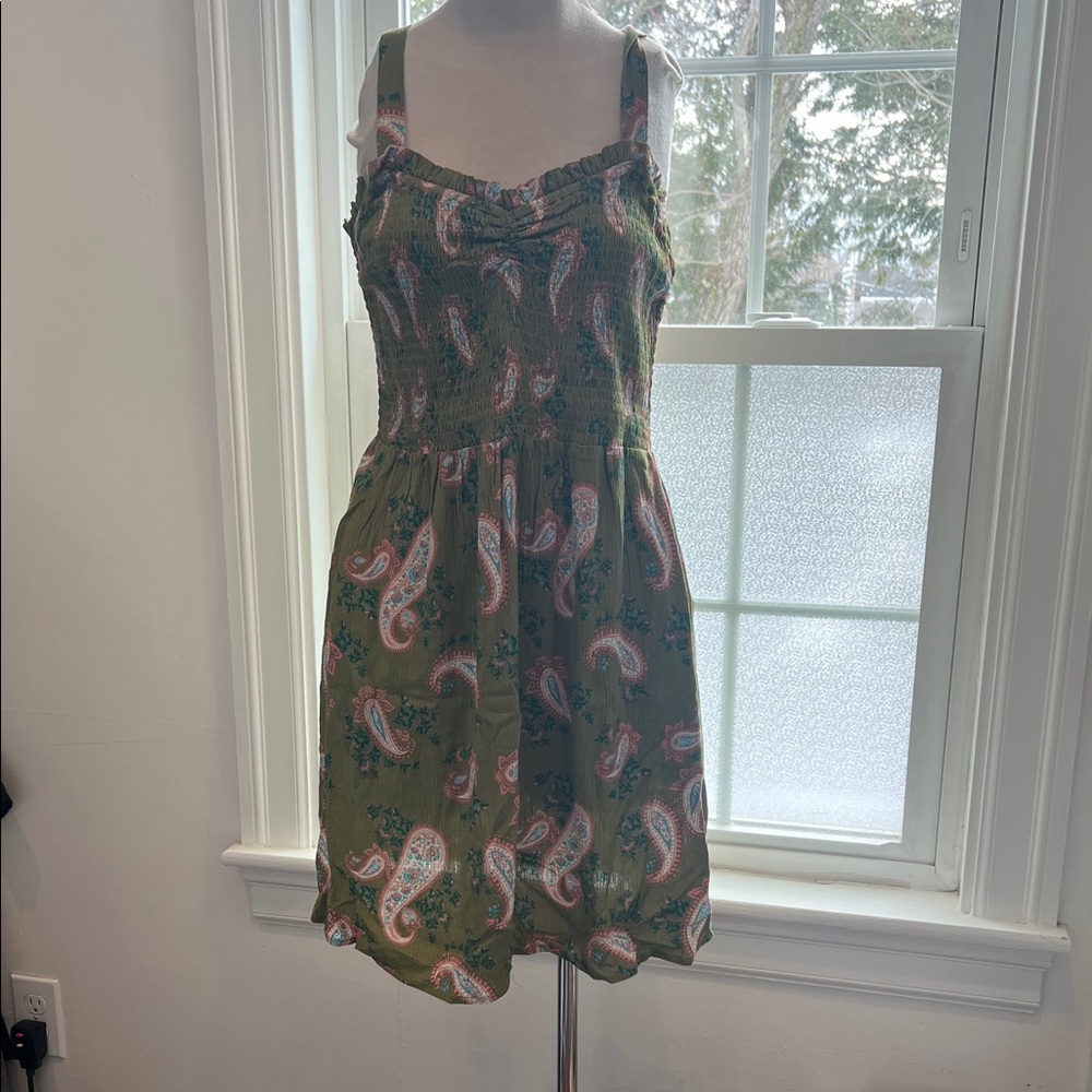 Market & Spruce Green Paisley Sundress